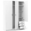 CAPALDO KIT ARMADIO SPRINT 3 ANTE E 3 CASSETTI CM. 147X50X200H