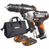 WORX Kit Trapano avvitatore ed avvitatore ad impulsi Combo Worx WX902