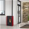 Nordica-Extraflame STUFA A PELLET SLIM LA NORDICA EXTRAFLAME LUISELLA BORDEAUX 4,8 KW 505396