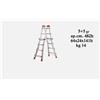 GIERRE SCALA TELESCOPICA ALLUMINIO PEPPINA 4+4 4+5 5+5 6+6 PORTATA 150 KG