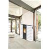 CAPALDO STUFA A PELLET SLIM KW 10 CANALIZZATA COLORE BORDEAUX O BIANCA