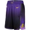 NIKE PANTALONCINO NIKE BASKET LEBRON JAMES LAKERS LOS ANGELES 23 VIOLA PALLACANESTRO