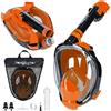 ACTIV SPACE Maschera subacquea integrale antiappannamento - S/M ARANCIONE M11