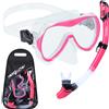 ACTIV SPACE Set maschera e boccaglio - rosa - MF05