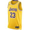 NIKE CANOTTA NIKE BASKET LEBRON JAMES LAKERS LOS ANGELES 23 GIALLO PALLACANESTRO NBA
