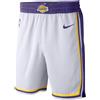 NIKE PANTALONCINO NIKE BASKET LEBRON JAMES LAKERS LOS ANGELES 23 BIANCO PALLACANESTRO
