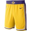 NIKE PANTALONCINO NIKE BASKET LEBRON JAMES LAKERS LOS ANGELES 23 GIALLO PALLACANESTRO
