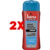 INTESA 2 X INTESA Bagno Doccia Shampoo Fresh 500 Ml Azione Rinfrescante Energy Boost