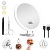 Does not apply Specchio Ingranditore 30X Con Luce, Specchio per Trucco Ingranditore Grande Da 1