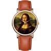 Orologio Donna DIPINTO GIOCONDA LEONARDO MONNA LISA Design Cinturino Pelle