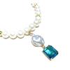 diWa Jewels Collana diWa Jewels Perle Maiorca Ematite Pendente Cristallo Azzurro Argento 925