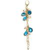diWa Jewels Mono Orecchino in Argento 925 con Perle di Maiorca e Gocce di Cristallo Azzurro