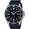 Casio Orologio Uomo CASIO MDV-107-1A1VEF Silicone Nero Sub 200mt
