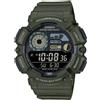 Casio Orologio Uomo CASIO WS-1500H-3BVEF Silicone Verde Chrono Timer Fasi Lunari