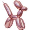 Edekoracja Palloncini in pasta modellabile, tubi in metallo rosa e oro, 100 pezzi.