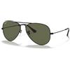 Ray-Ban Ray Ban 3025 Aviator - 002/58 - Occhiali da Sole - Nero/Verde G-15 Polarizzato