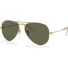 Ray-Ban Ray Ban 3025 Aviator - 001/58 - Occhiali da Sole - Oro/Verde G-15 Polarizzato