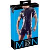 Svenjoyment Tuta corta da uomo sexy opaca Svenjoyment con cerniere XL