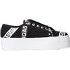 Superga Scarpe da Donna SUPERGA Art. 2790 LETTERING TAPE JELLYSOLE NERO sneakers plat