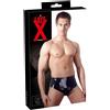 Late X Mutandine in lattice da uomo LATE X con plug anale gonfiabile, nere, taglia M