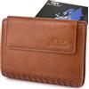 Beltimore Damenportemonnaie aus Leder im Vintage-Stil, 3-teilig