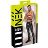 NEK Pantaloni skinny neri opachi da uomo NEK con inserti rossi M