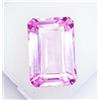 Pietra Sciolta Kunzite Rosa Naturale 18,20 Ct Certificata Taglio Smeraldo