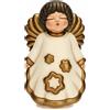 THUN Puntale Per Albero di Natale Angelo in Ceramica Decorata a Mano Addobbo