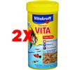 VITAKRAFT 2 X VITAKRAFT Mix di Fiocchi per Pesci Tropicali 250 ml Premium Vita
