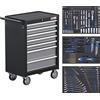 BGS 4062 Carrello Portautensili Officina 7 Cassetti 263 Utensili Completo CE