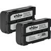 vhbw 2x Batteria per Hitachi VM-E545LA VM-E540LA VM-E555 VM-E545LS 2000mAh 7,4V
