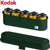 Kodak 35mm Film Case Storage Box Contenitore Organizer Contiene 5 Rotoli OLIVA