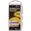 Duracell Easytab/Activair tipo 312 per apparecchi acustici Zinc Air P312 PR41