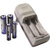 BEGHELLI Caricatore per 2 batterie con pz. 2 "aa" e pz. 2 "aaa" carica500