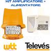 Televes Amplificatore di Segnale Antenna Tv Digitale Terrestre DVB-T2 Da Palo UHF 28db