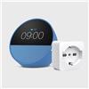 Does not apply Echo Spot | Blu + Tp-Link Tapo Presa Intelligente, Compatibile Con Alexa - Kit D