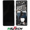 PER SAMSUNG DISPLAY LCD OLED + FRAME PER SAMSUNG GALAXY S21 ULTRA SM-G998 TOUCH VETRO NERO