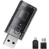 TRADEBIT Adattatore wireless TB NANO per Apple CarPlay / Android Auto trasparente