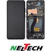 PER SAMSUNG DISPLAY LCD + FRAME PER SAMSUNG GALAXY S21 ULTRA SM-G998 TOUCH VETRO NERO Oled
