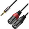Does not apply CAVO AUDIO 3,5MM TRS A 2X XLR MASCHIO Y SPINOTTO PVC SGUSCIATO PER MICROFONO E S