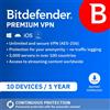 Bitdefender Premium VPN 2026 10 dispositivi 1 anno PC/Mac/Mobile Codice