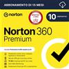 Norton 360 Premium 2026 Antivirus 10 dispositivi 15 mesi Digital Download
