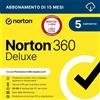 Norton 360 Deluxe 2026 Antivirus 5 dispositivi 15 mesi Digital Download