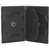 MediaRange 10 Custodie quadruple con inserto 4 Posti NERE 14mm per CD DVD -R Vergini 555374