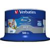 Verbatim BLU RAY Verbatim 43812 BD-R da 25 GB 6x 50 Pezzi PRINTABLE INKJET