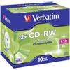 Verbatim 43148 - 10 CD-RW 12x 700MB 12x in Jewel Case separati