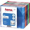 HAMA Custodie CD Slim Case SINGOLE COLORATE conf. 25 pz - H51166