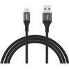 Dudao Kabel Dudao L3ST USB-A auf USB-C 5A 1,2m im Geflecht, schwarz