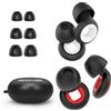 NEXAVIBE Tappi orecchie moto antirumore silicone 2 paia 33dB anti vento Silicone