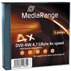 MediaRange 20 MediaRange DVD -RW 4,7 GB 4x Slim case rw Speed Gbyte Custodia MR448